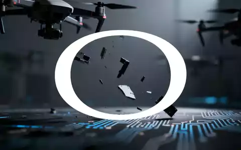 Eine abstrakte, atmosphärische Szene, die die Technologie- oder Drohnenbranche darstellt, mit einer Stimmung des Rückgangs oder Misserfolgs. - Foto: über boerse-global.de
