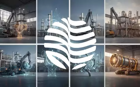 Abstrakte Darstellung von vier getrennten Industrieelementen, die eine strategische Umstrukturierung und neue Geschäftsfelder symbolisieren. - Foto: über boerse-global.de