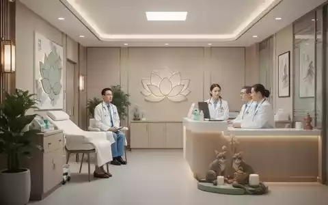 Eine moderne Gesundheitseinrichtung, die traditionelle chinesische Medizin und westliche Medizin integriert, mit subtilen Symbolen und einer ruhigen Atmosphäre. - Foto: über boerse-global.de