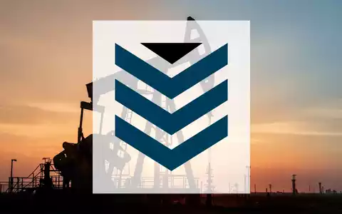 Eine stilisierte Ölplattform-Silhouette vor einem dramatischen, warmen Sonnenuntergang, der eine positive finanzielle Verschiebung symbolisiert. - Foto: über boerse-global.de