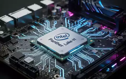 Nahaufnahme eines Mini-ITX-Motherboards mit Intel Panther Lake-H-Prozessor und verschiedenen elektronischen Komponenten. - Foto: über boerse-global.de