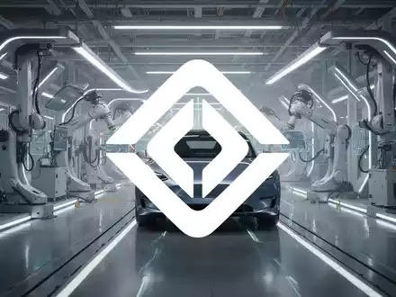 Eine futuristische Produktionsstätte für Elektrofahrzeuge mit gedämpfter Beleuchtung, die Innovation und eine strategische Finanzentscheidung andeutet. - Foto: über boerse-global.de