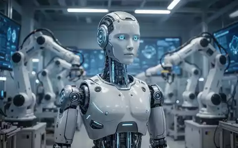 Ein hochentwickelter humanoider Roboter steht in einer modernen, hell erleuchteten südkoreanischen Fabrik und symbolisiert fortschrittliche KI und industrielle Innovation. - Foto: über boerse-global.de