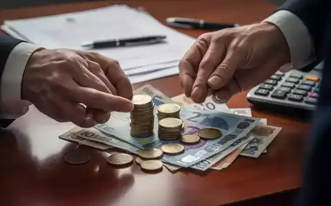 Hände zählen Euro-Münzen und Scheine auf einem Schreibtisch, umgeben von Dokumenten und einem Taschenrechner. - Foto: über boerse-global.de