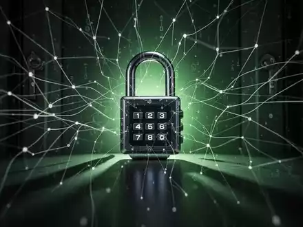 Digitales Schloss mit leuchtenden Netzwerklinien, symbolisiert Cybersicherheitsbedrohungen und Datenschutz bei einem raffinierten Spear-Phishing-Angriff. - Foto: über boerse-global.de
