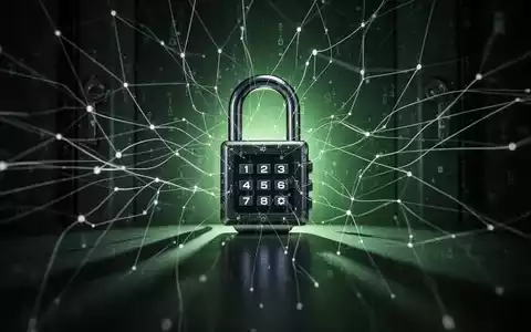 Digitales Schloss mit leuchtenden Netzwerklinien, symbolisiert Cybersicherheitsbedrohungen und Datenschutz bei einem raffinierten Spear-Phishing-Angriff. - Foto: über boerse-global.de