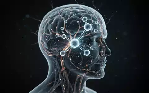 Abstrakte Darstellung eines menschlichen Kopfes mit leuchtenden Neuronenpfaden und einer Molekülgrafik, die Forschung und Therapie symbolisiert. - Foto: über boerse-global.de