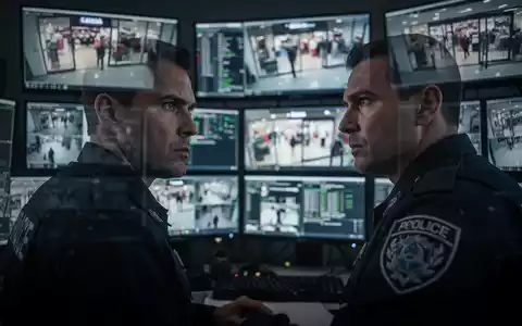 Ein Sicherheitsmitarbeiter beobachtet Überwachungsmonitore in einem Kontrollraum, der Sicherheit und Prävention im Einzelhandel symbolisiert. - Foto: über boerse-global.de