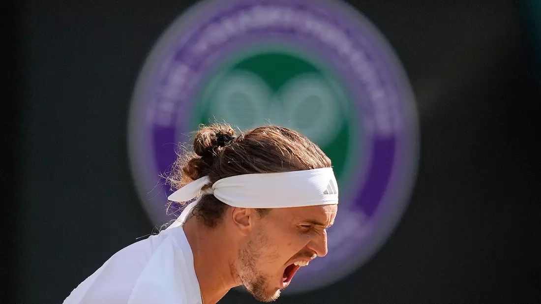 Emotional feierte Alexander Zverev im Viertelfinale gegen Taylor Fritz wichtige Punktgewinne. - Bild: Andrew Matthews/PA Wire/dpa