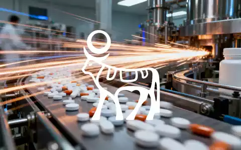 Abstrakte Darstellung des Pharmasektors mit dynamischen Lichtspuren, die Dringlichkeit und Wettbewerbsvorteil symbolisieren. - Foto: über boerse-global.de