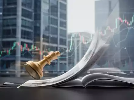 Abstrakte Darstellung eines Übergangs in der Unternehmensführung, mit angedeuteten Finanzdaten im Hintergrund. - Foto: über boerse-global.de