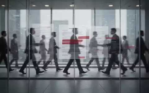 Eine transparente Glaswand mit verschwommenen Personen dahinter und angedeuteten, teilweise geschwärzten Dokumenten, die Transparenz und Zugangsrechte symbolisiert. - Foto: über boerse-global.de