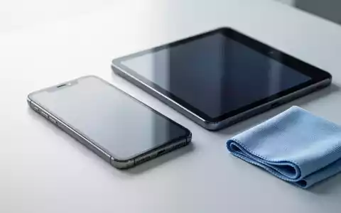 Smartphone und Tablet mit Mikrofasertuch, Symbol für Gerätereinigung und -pflege. - Foto: über boerse-global.de