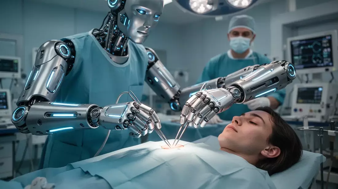 Roboterchirurgie: Weltpremiere mit ferngesteuerten humanoiden OP-Assistenten