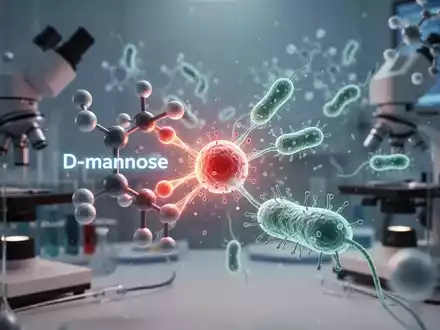 Eine stilisierte Darstellung von D-Mannose-Molekülen, die E. coli-Bakterien daran hindern, sich an Zellen anzuheften. - Foto: über boerse-global.de