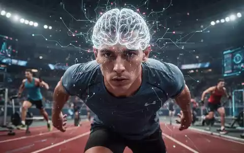 Ein fokussierter Athlet mit überlagerten neuronalen Netzwerkmustern, der mentale Fitness und KI-gestützte Leistung im Sport darstellt. - Foto: über boerse-global.de
