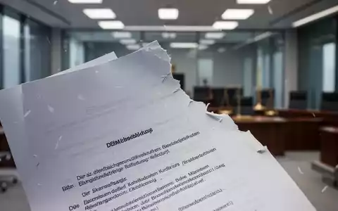Ein teilweise geschreddertes Rechtsdokument, das die Komplexität und mögliche Fehler in rechtlichen Verfahren symbolisiert. - Foto: über boerse-global.de