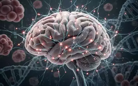 Eine Nahaufnahme des menschlichen Gehirns mit leuchtenden Verbindungen, die Genetik, Epigenetik und die neurologische Steuerung des Gewichts symbolisieren. - Foto: über boerse-global.de