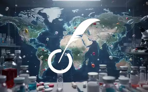 Abstrakte Darstellung der globalen pharmazeutischen Verteilung und medizinischen Innovation mit einem Gefühl von vorsichtigem Optimismus. - Foto: über boerse-global.de