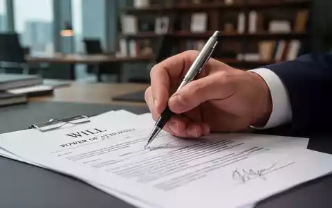 Eine Hand hält einen Stift über auf einem Tisch ausgebreiteten rechtlichen Dokumenten wie einem Testament oder einer Vorsorgevollmacht. - Foto: über boerse-global.de