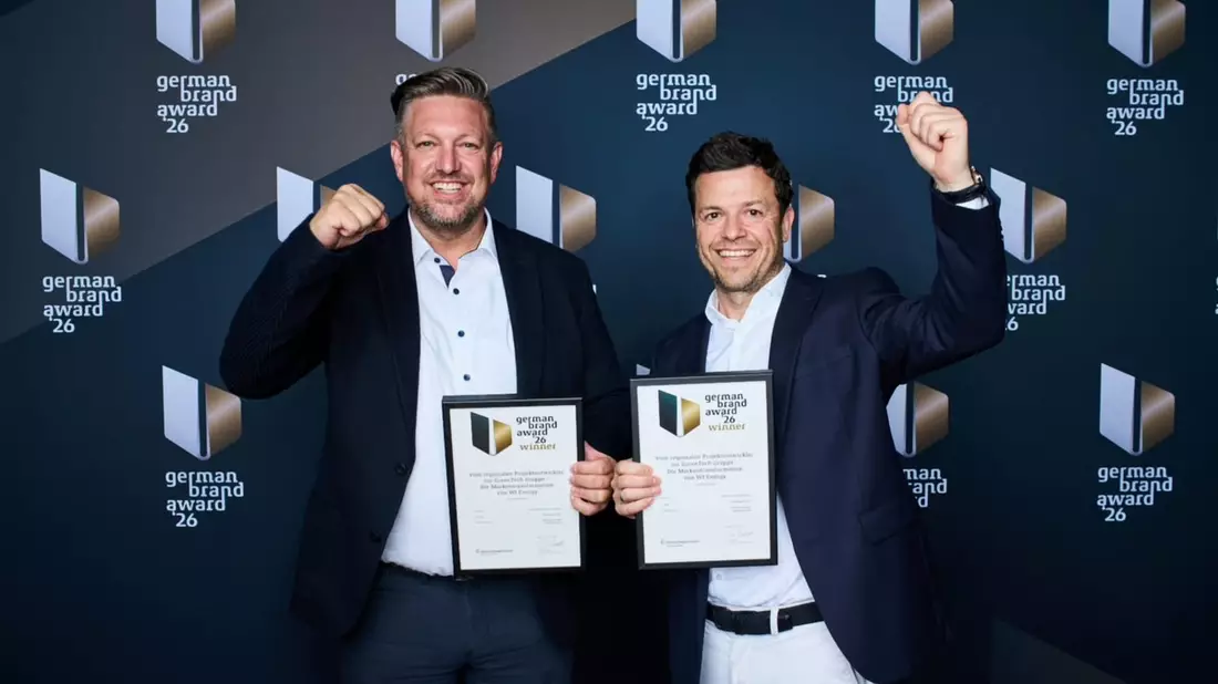 Doppelt ausgezeichnet: WI Energy gewinnt den German Brand Award 2026 und wird „Sustainable Brand of the Year“ - Bild: presseportal.de