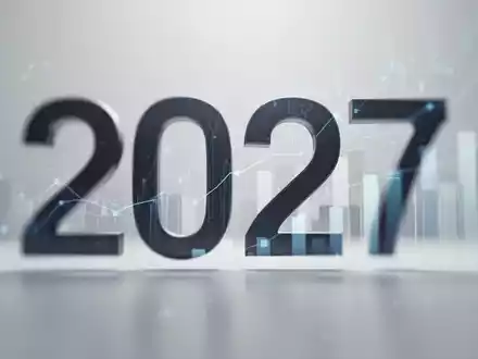 Eine stilisierte Darstellung der Zahl 2027, teilweise verschwommen oder verdeckt, um eine Verzögerung zu symbolisieren. - Foto: über boerse-global.de