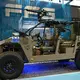 FFG-Messestand bei der Waffenmesse Eurosatory im Juni, hier ist ein Militärjeep zu sehen. (Archivbild) - Bild: Wolf von Dewitz/dpa