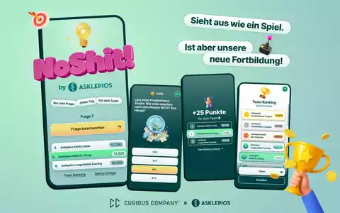 No Shit! Asklepios und Curious Company entwickeln Mobile Game für schnelle Lerneinheiten im Klinikalltag - Foto: presseportal.de