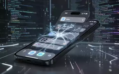Nahaufnahme eines modernen Smartphone-Bildschirms mit Safari-Browser und KI-gestützten Funktionen, leuchtende neuronale Netzlinien über Tabs. - Foto: über boerse-global.de