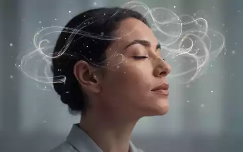 Eine Person im Profil mit geschlossenen Augen, umgeben von subtilen Lichtmustern, die Gedanken und inneren Dialog symbolisieren. - Foto: über boerse-global.de
