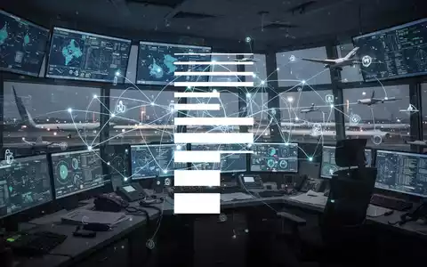 Abstrakte, atmosphärische Darstellung der Luftverkehrskontrolltechnologie, die operationelle Effizienz und fortschrittliche Systeme symbolisiert. - Foto: über boerse-global.de