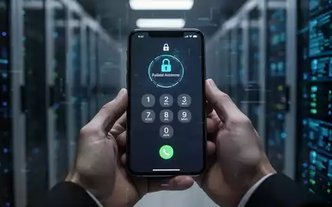 Ein Smartphone zeigt einen Sperrbildschirm mit vielen fehlgeschlagenen PIN-Versuchen, gehalten von Händen in einer sicheren Umgebung. - Foto: über boerse-global.de