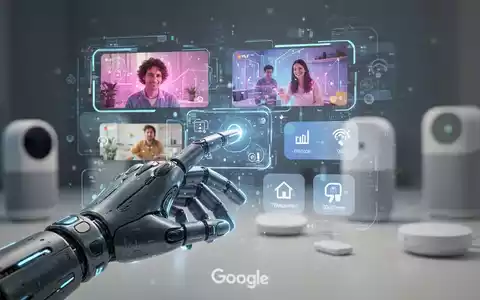 Eine Hand interagiert mit einem holografischen Interface für KI-Videobearbeitung und Smart-Home-Steuerung, Symbol für Google Gemini-Integration. - Foto: über boerse-global.de