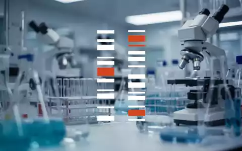 Abstrakte Darstellung eines Biotechnologie-Labors mit gedämpftem Licht, das eine negative Marktstimmung im Sektor widerspiegelt. - Foto: über boerse-global.de