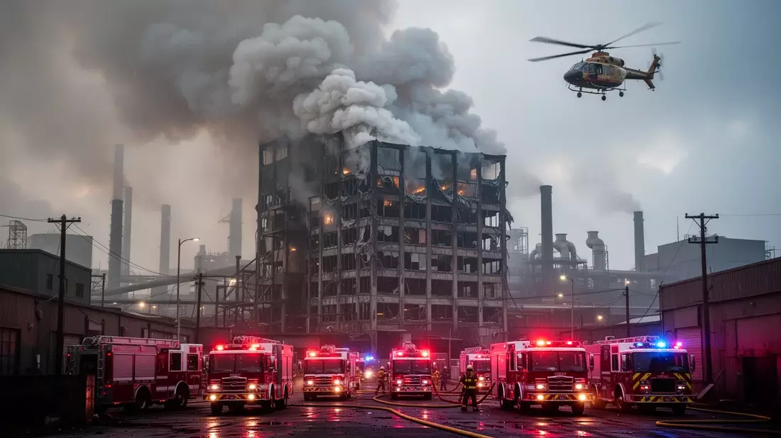 A major fire at the Huiteng Footwear factory in Jinjiang, Fujian province, has killed at least 28 pe