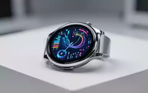 Nahaufnahme einer modernen Smartwatch mit leuchtendem Display, das Daten und Grafiken anzeigt. - Foto: über boerse-global.de