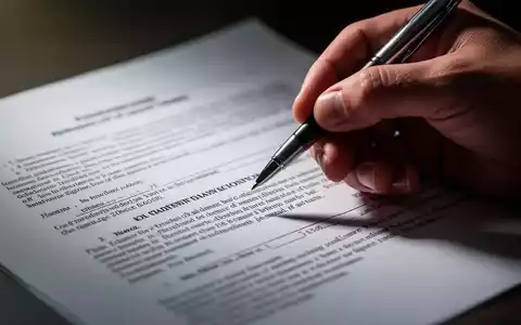 Eine Hand hält einen Stift über einem Vertrag, der rechtliche Prüfungen bei Lohnerhöhungen und Vertragsänderungen symbolisiert. - Foto: über boerse-global.de