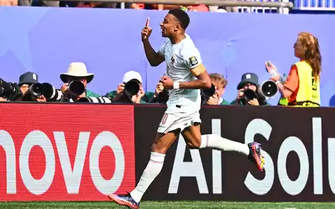 Kylian Mbappé erzielte sein insgesamt 20. WM-Tor. - Foto: Tom Weller/dpa