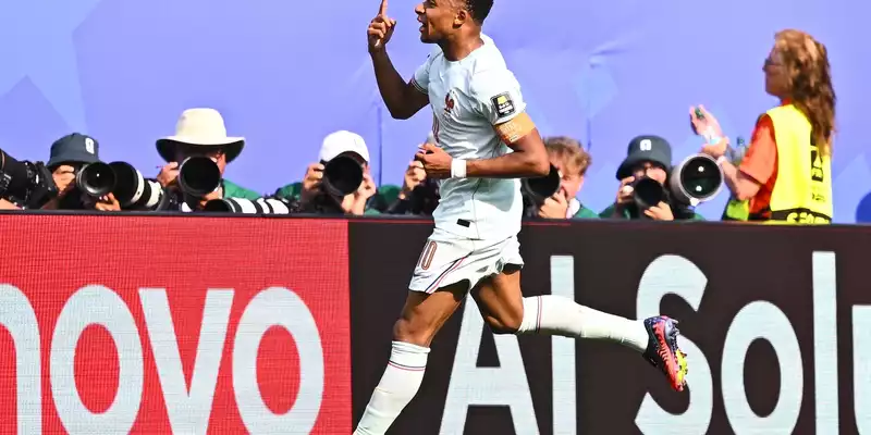 Kylian Mbappé erzielte sein insgesamt 20. WM-Tor. - Foto: Tom Weller/dpa