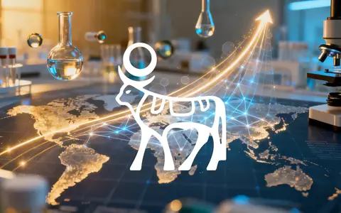 Abstrakte Darstellung der Pharmabranche, die Innovation und Marktexpansion in Schwellenländern symbolisiert, mit optimistischem Ausblick. - Foto: über boerse-global.de