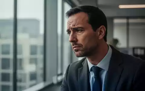 Ein nachdenklicher Mann in einem modernen Büro blickt aus dem Fenster, der Stress in der Arbeitswelt symbolisiert. - Foto: über boerse-global.de
