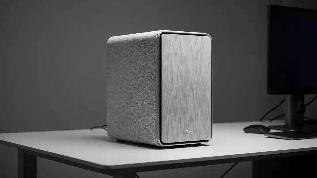 ASUS V500 Mini Tower: Leiser PC mit Stoff- oder Holz-Front