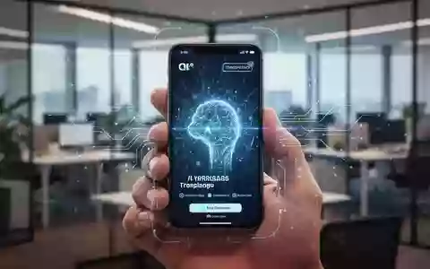 Eine Hand hält ein Smartphone mit einer KI-generierten Anzeige und digitalen Labels, die Transparenz bei KI-Inhalten darstellen. - Foto: über boerse-global.de