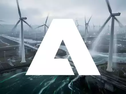 Abstrakte Darstellung des Sektors erneuerbare Energien mit Fokus auf großtechnische Stromerzeugung und Infrastruktur. - Foto: über boerse-global.de