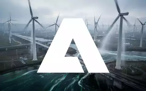 Abstrakte Darstellung des Sektors erneuerbare Energien mit Fokus auf großtechnische Stromerzeugung und Infrastruktur. - Foto: über boerse-global.de