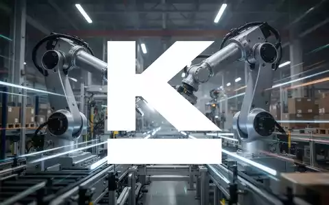 Abstrakte Darstellung von Industrierobotern und Automatisierungstechnik in einer modernen Fabrikumgebung, die Innovation und Effizienz symbolisiert. - Foto: über boerse-global.de