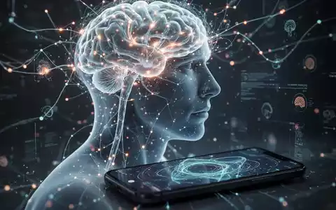 Eine stilisierte Darstellung eines menschlichen Kopfprofils mit leuchtenden neuronalen Verbindungen, die digitale Datenflüsse symbolisieren. - Foto: über boerse-global.de