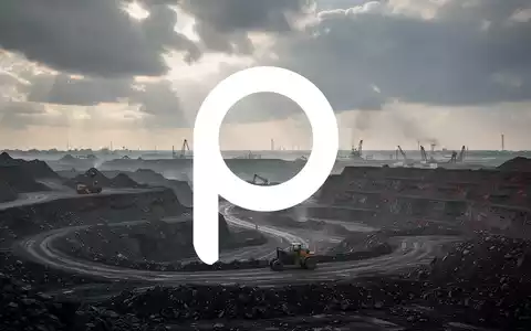 Abstrakte, atmosphärische Szene, die die Metall- und Bergbauindustrie in einem Schwellenland darstellt, mit weitläufiger Landschaft und industriellen Andeutungen. - Foto: über boerse-global.de