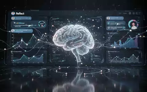 Abstrakte Visualisierung eines digitalen Dashboards mit leuchtenden Linien und Knoten, die Nutzerinteraktionen mit einem KI-Chatbot darstellen. - Foto: über boerse-global.de