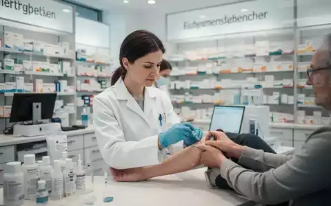 Ein Apotheker in einer modernen deutschen Apotheke impft einen Erwachsenen und zeigt damit neue pharmazeutische Befugnisse. - Foto: über boerse-global.de